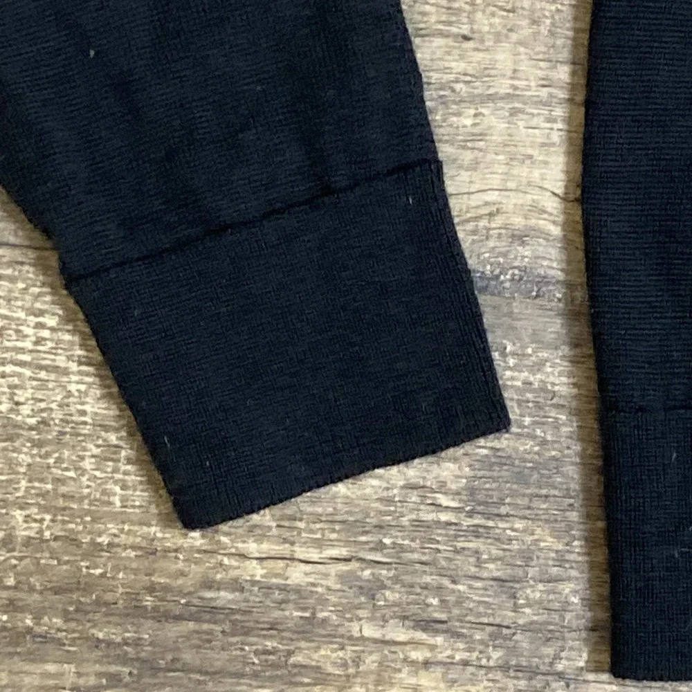 Banana Republic Black 100% Merino Wool Sweater Men's Large Minimalist Preppy